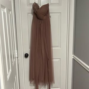 Dusty Lavender Wrap Bridesmaid Dress